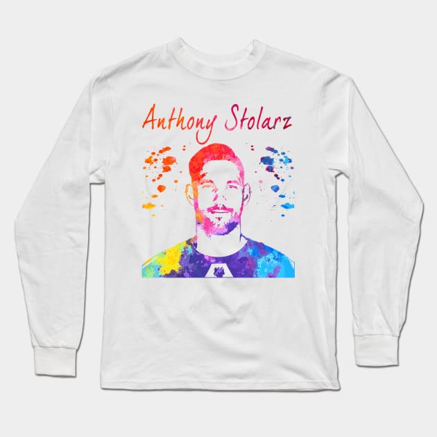 Anthony Stolarz Long Sleeve T-Shirt by Moreno Art